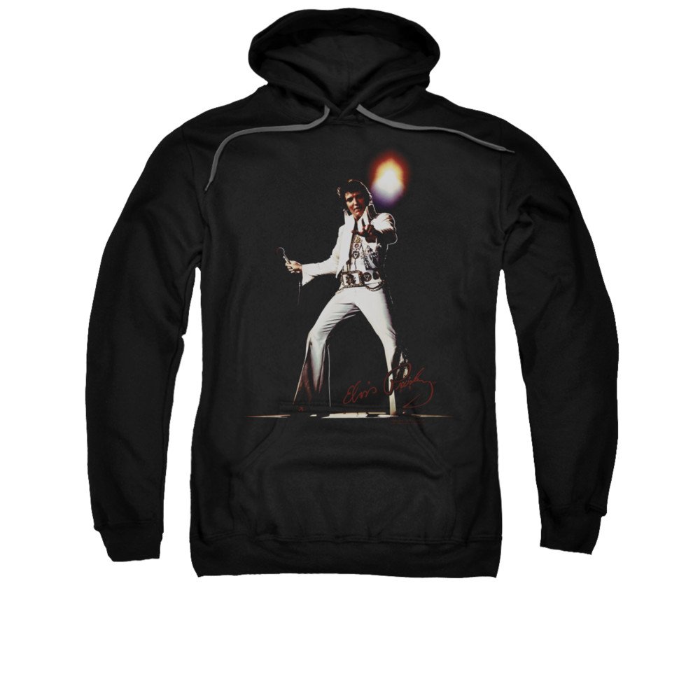 Elvis Presley Vintage Fleece Hoodie for Men & Women - Soft & Warm Pullover Sweatshirt for Concerts, Halloween & Casual Wear