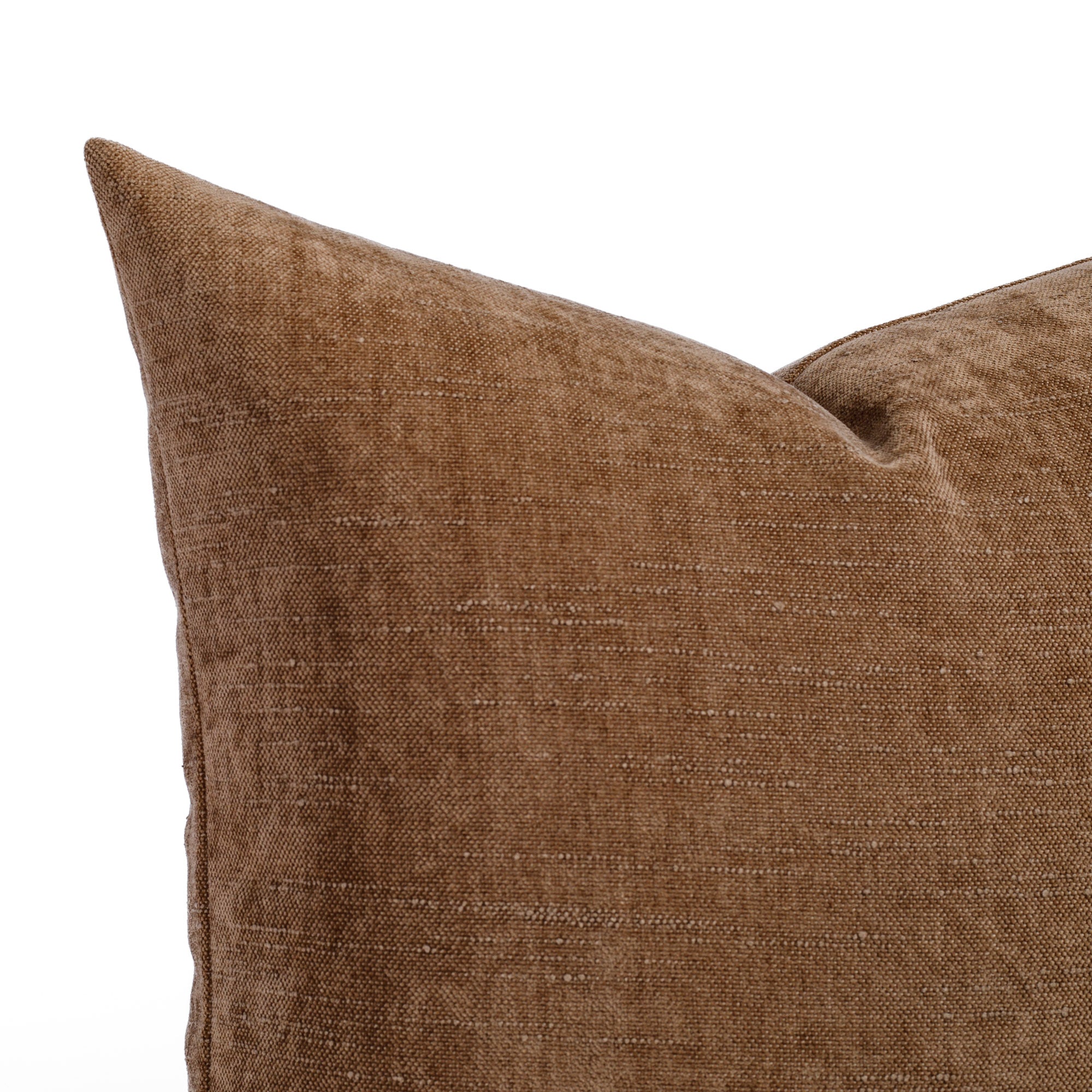 Premium Blaine 22x22 Inch Decorative Throw Pillow in Cinnamon Brown - Perfect for Sofa, Bed & Home Decor