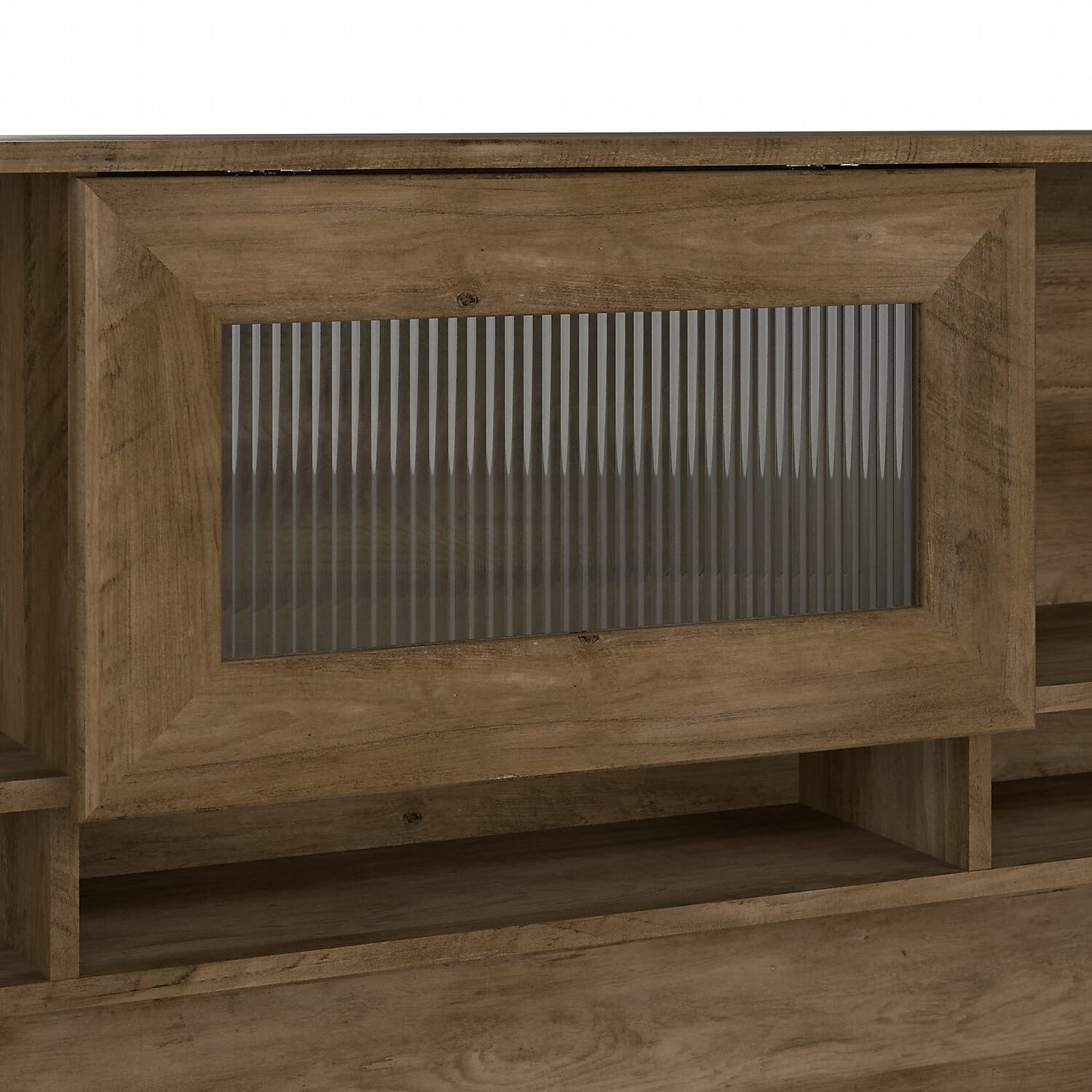 Bush Furniture Cabot 60W Reclaimed Pine Desk Hutch - Home Office Organizer with Storage Shelves for Books, Decor & Office Supplies | Perfect for Small Spaces & Workstations