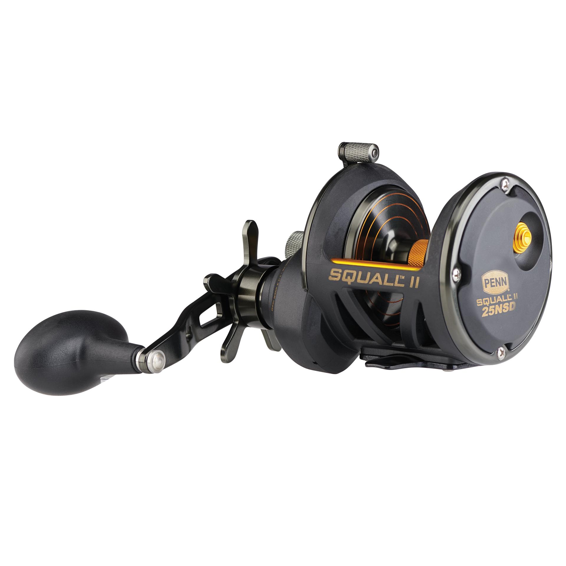 Squall® II Star Drag Conventional Fishing Reel - Saltwater & Freshwater Spinning Reel for Surf Casting, Boat Fishing & Offshore Angling
