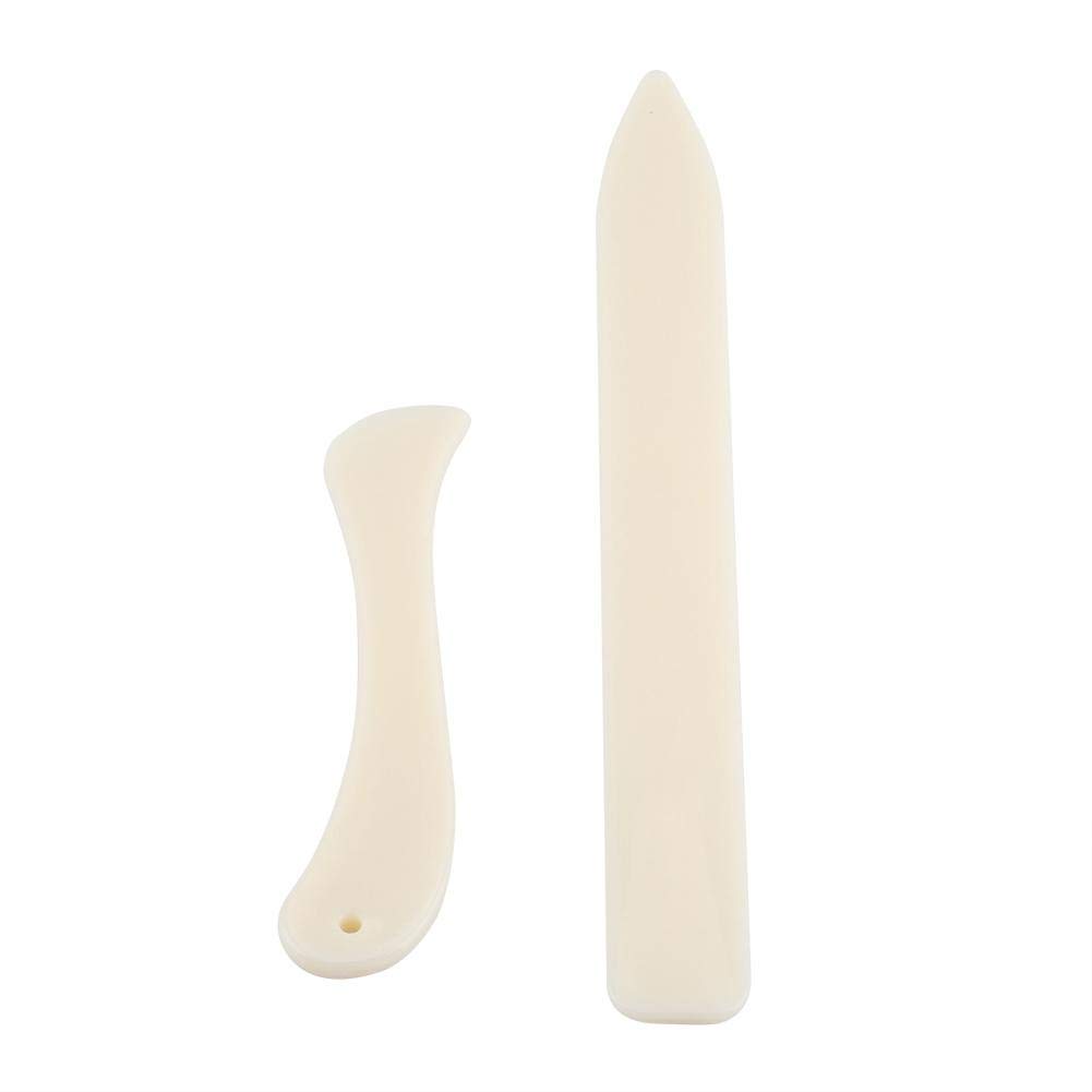 Genuine Bone Creaser Tool - Durable Leather Burnishing & Bookbinding Tool for DIY Scrapbooking, Cards, Paper Crafts - Perfect for Leatherworking, Bookbinding & Handmade Card Making