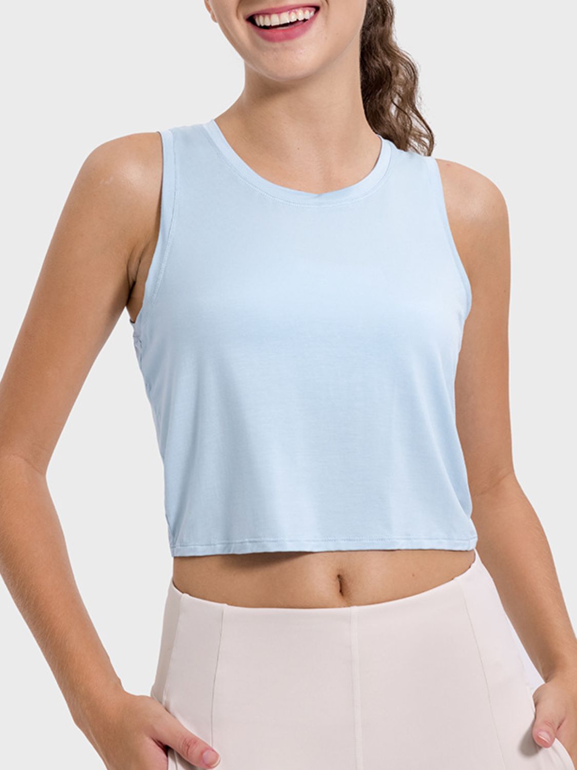 Cutout Active Toga Tank Top for Women - Breathable Workout Top with Stylish Cutout Design - Perfect for Yoga, Gym & Summer Outfits