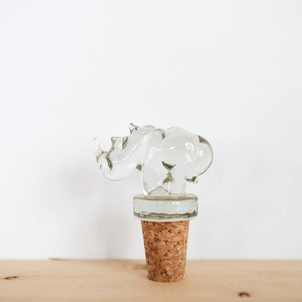 Eco-Friendly Handblown Recycled Glass Bottle Stopper - Sustainable Wine & Olive Oil Sealer for Home & Kitchen Use
