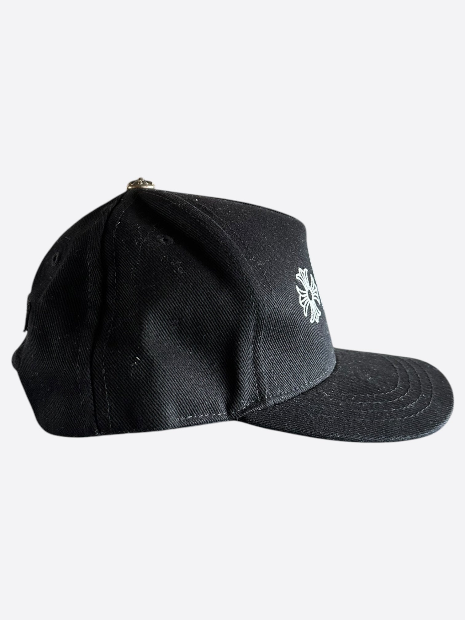 Chrome Hearts Black & White Horseshoe Logo Baseball Cap - Stylish Fashion Hat for Men & Women, Perfect for Streetwear, Casual Outfits & Outdoor Activities