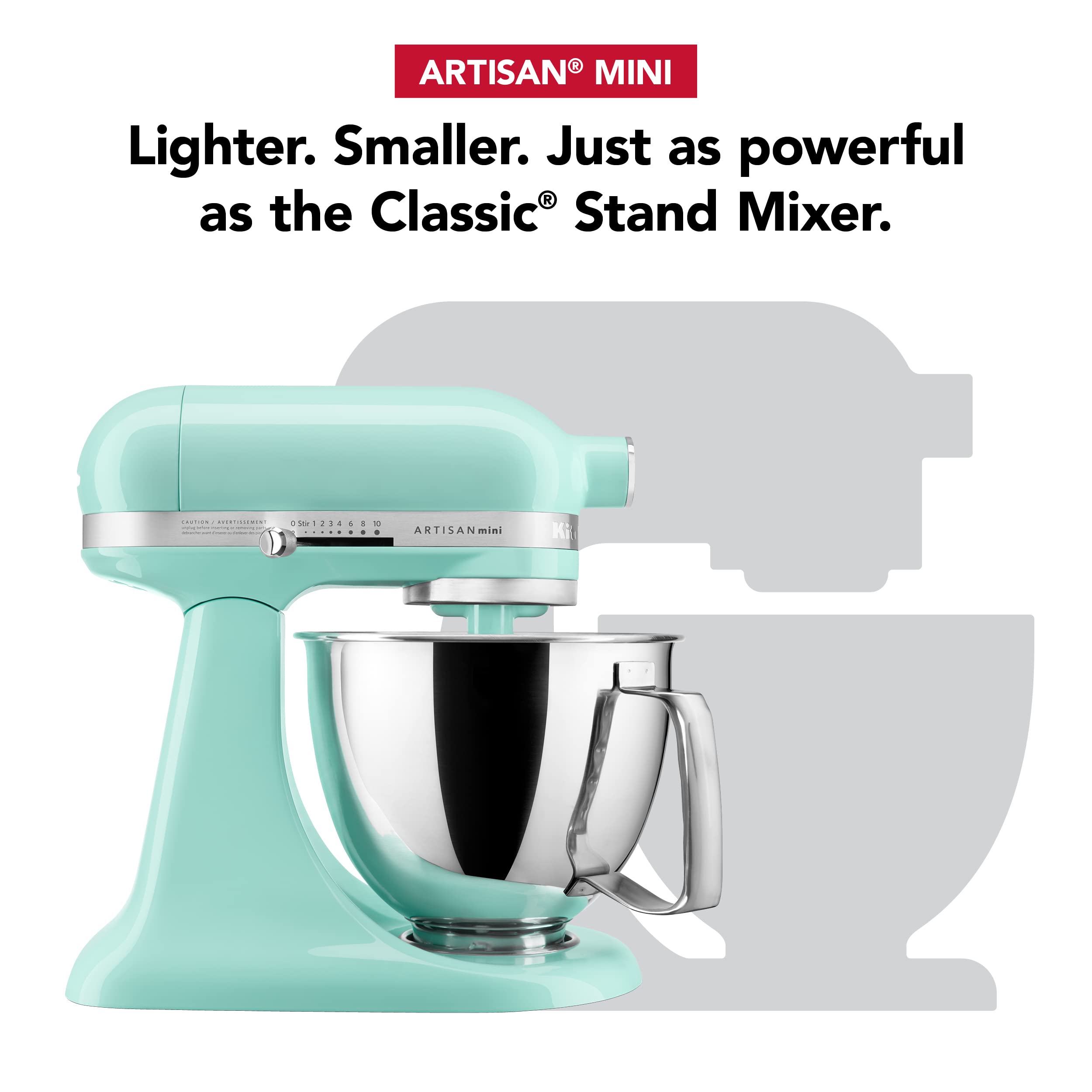 KitchenAid Artisan Mini Stand Mixer with Food Chopper - 3.5 Quart Tilt-Head Mixer & 3.5 Cup Food Processor Bundle - Perfect for Baking, Meal Prep & Small Kitchen Spaces