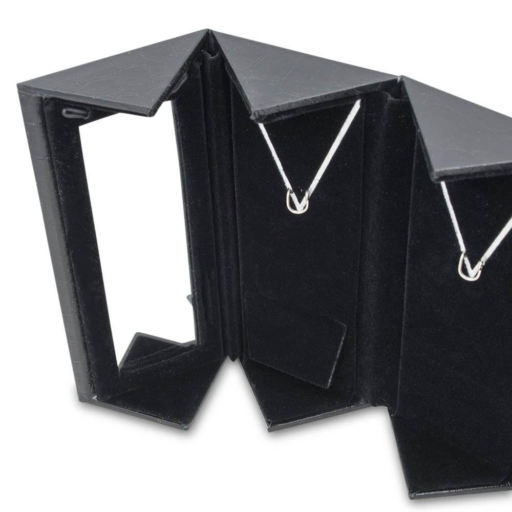 Best Pysanky Jewelry Box with Mirror - 3 Necklace Holder for Necklaces, Pendants & Chains - Perfect for Travel, Vanity & Gift Giving