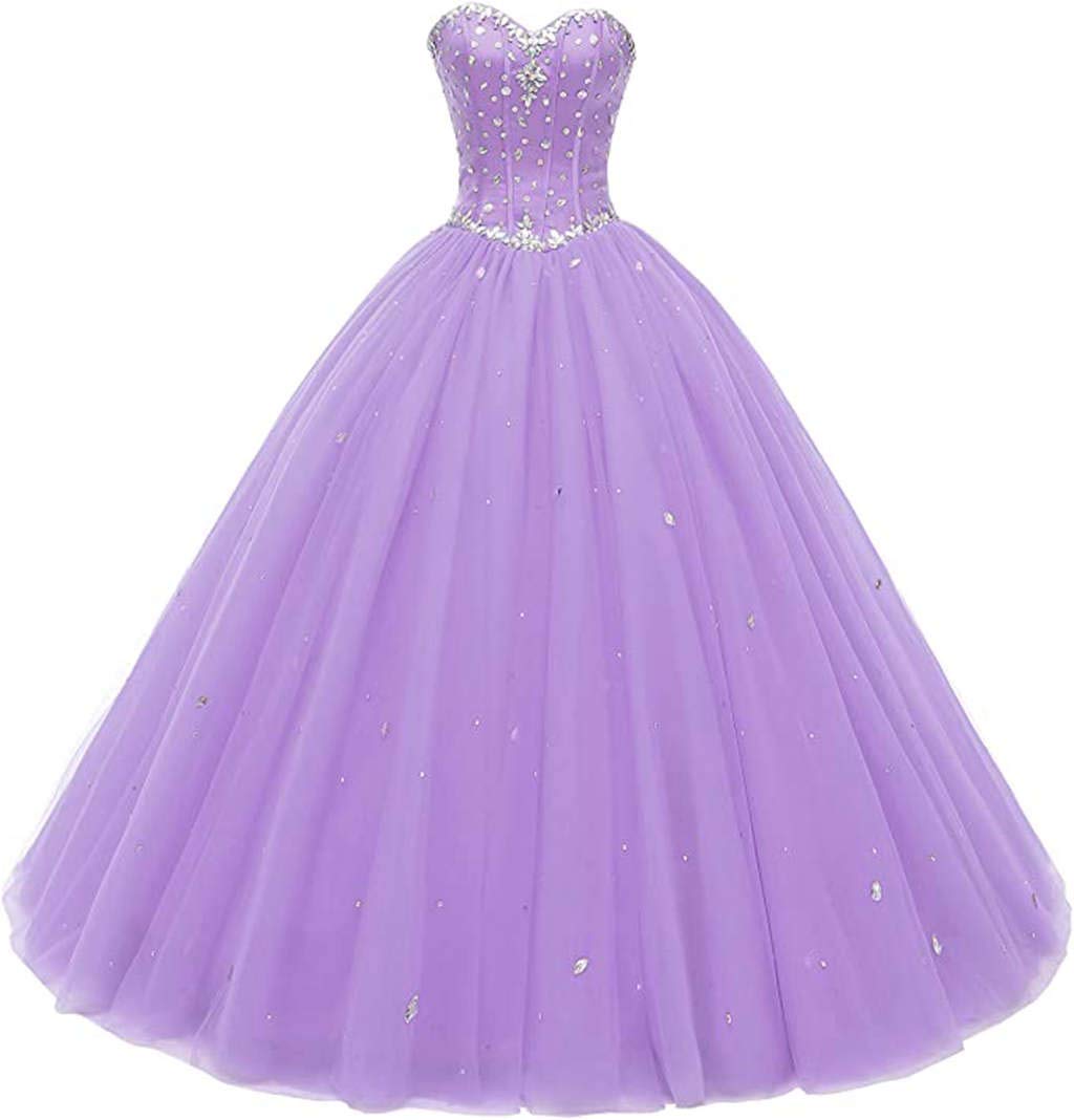 Sweetheart Neckline Ball Gown Tulle Quinceanera Dress for Women - Elegant Prom Dress for Formal Events, Weddings & Special Occasions