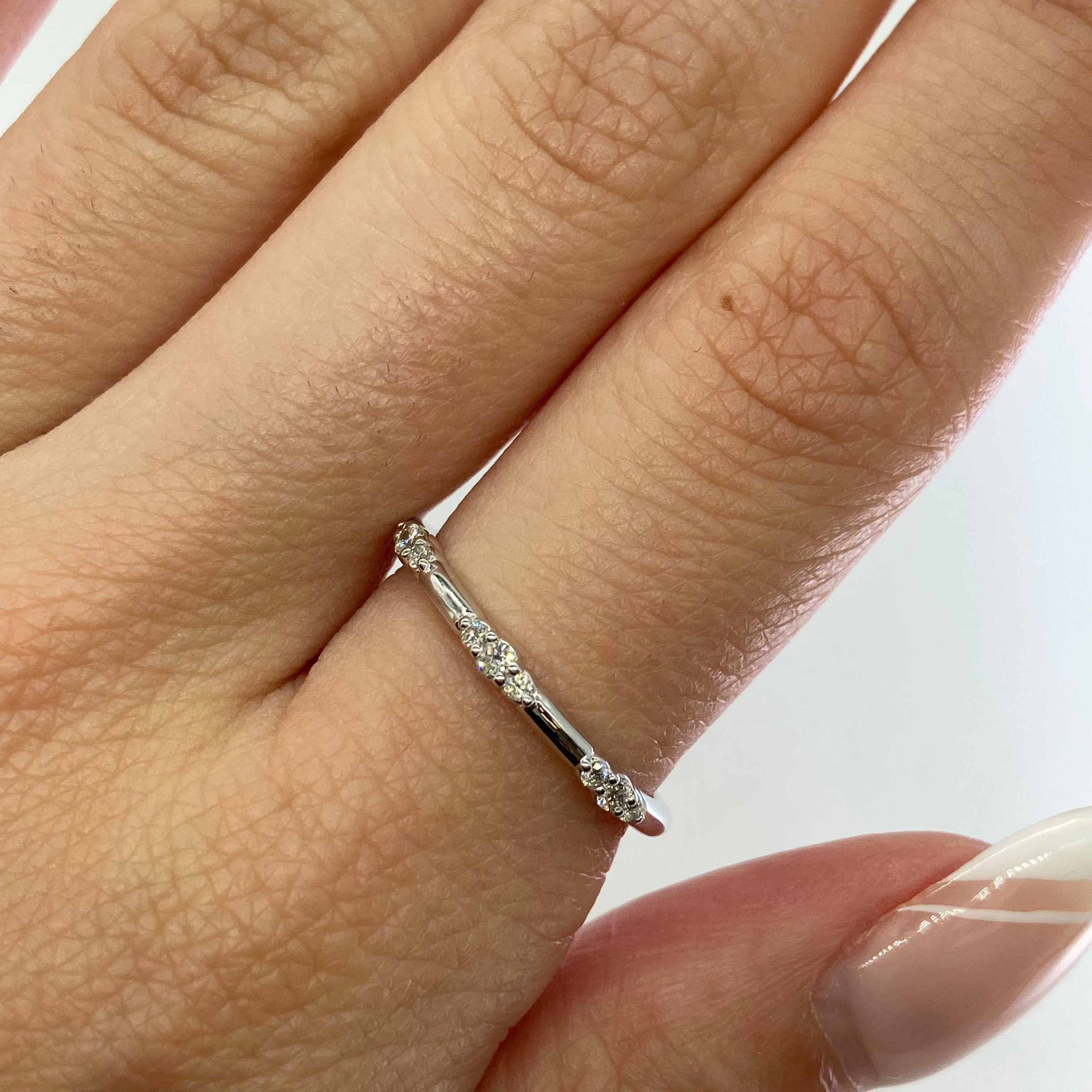 100 Ways' Triple Dot Dash Stacking Ring | Size 7 | Adjustable & Stackable | Perfect for Layering, Minimalist Jewelry & Everyday Wear