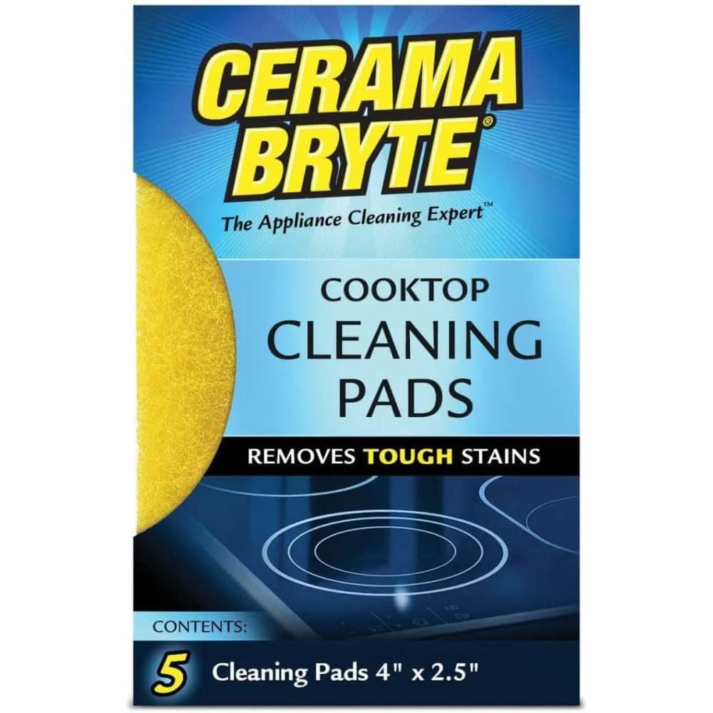Best Cooktop Cleaning Pad for Glass & Ceramic Stoves – Heavy Duty Scrubber for Tough Stains – Perfect for Kitchen, Home & Restaurant Use