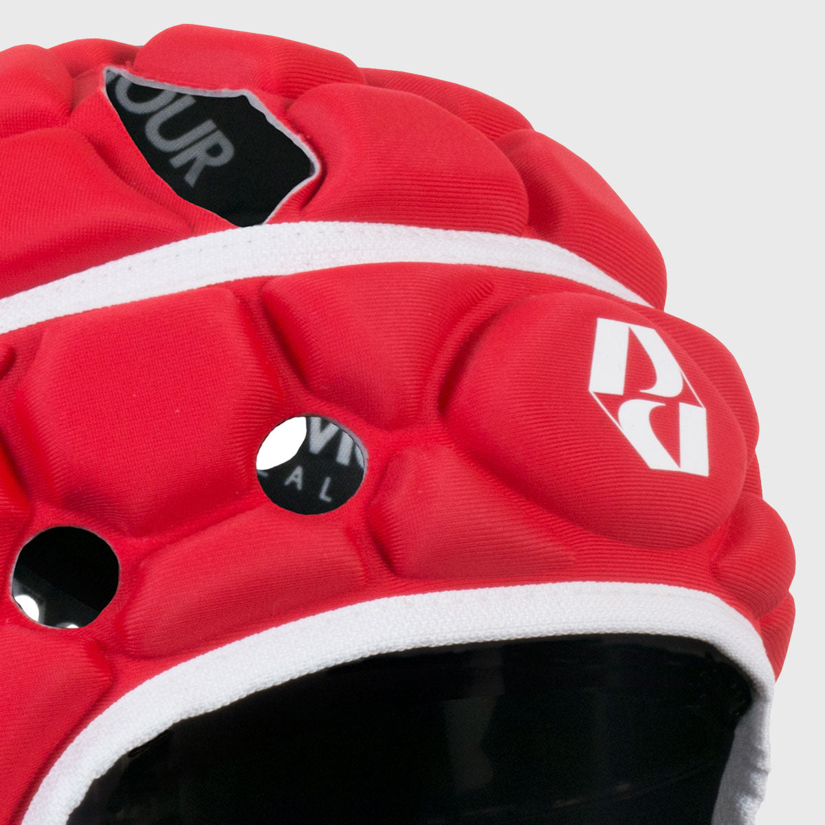 Body Armour Ventilator Rugby Headguard - Red Protective Gear for Rugby Players | Perfect for Training & Matches