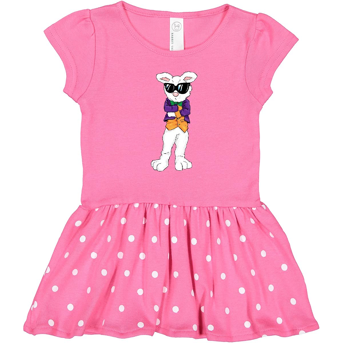 Inktastic Easter Bunny Boss with Sunglasses and Jacket - Cute Toddler Dress for Girls & Boys - Perfect for Easter Outfits, Spring Photos & Holiday Parties