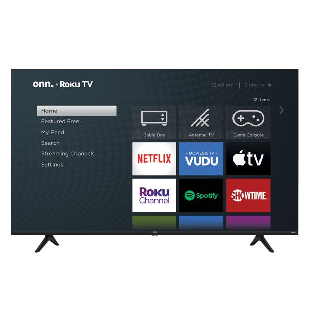 ONN. 50 Inch 4K UHD Smart LED TV with Roku Streaming - Model 100021258 - Perfect for Home Theater, Gaming & Streaming Netflix, Hulu, Prime Video