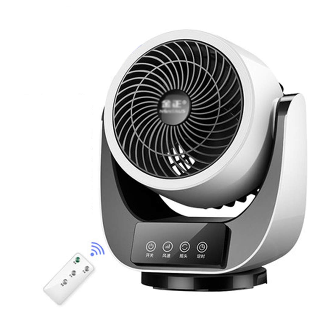 Portable Electric Air Circulation Fan - Quiet Desktop Fan for Home, Dorm & Office - Remote Control Small Cooling Fan for Bedside, Study & Workspace
