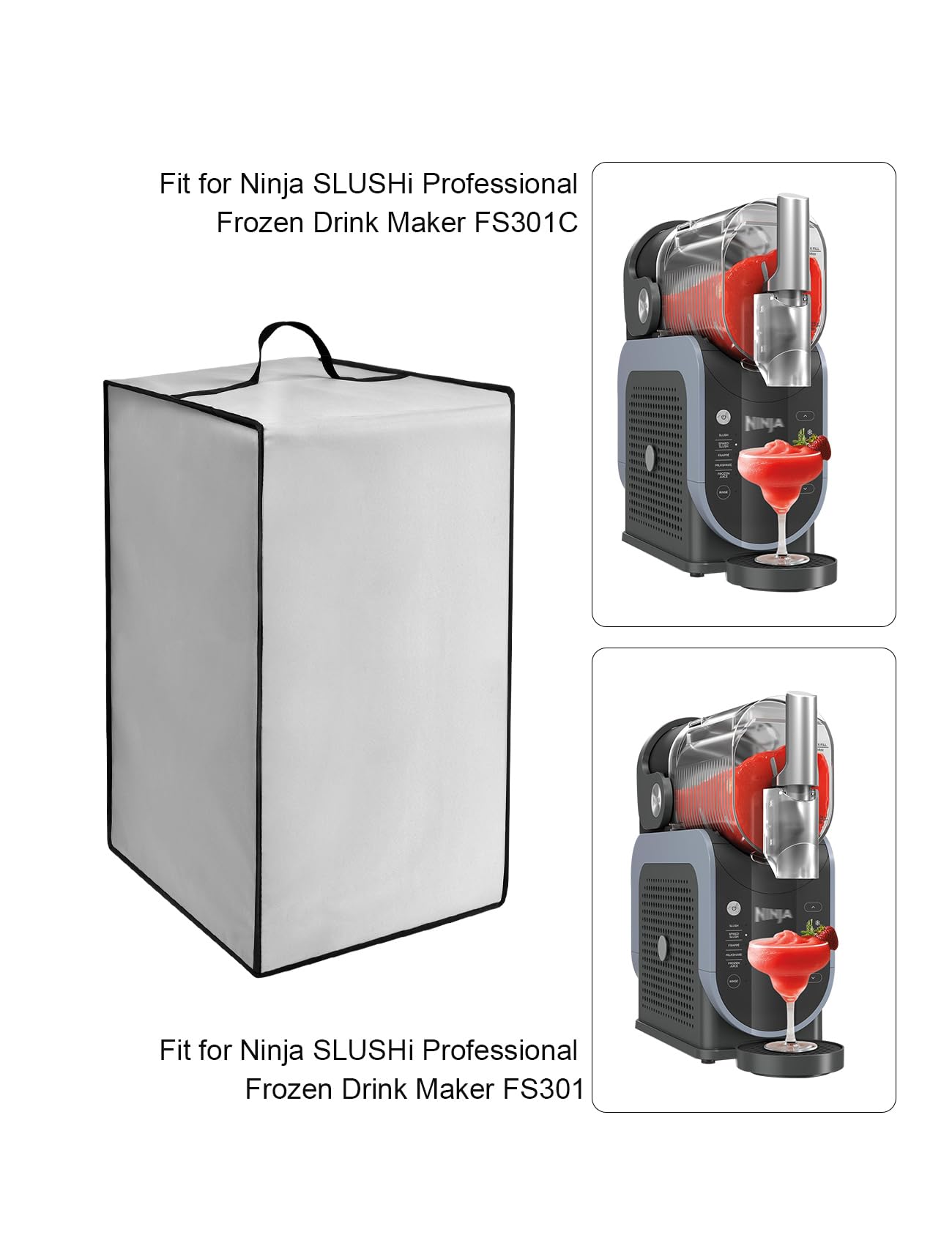 **Waterproof & Dustproof Anti-Static Nylon Lid for Ninja Professional Slushie Machine FS301/FS301C – Perfect for Home Bars, Parties & Smoothie Shops**
