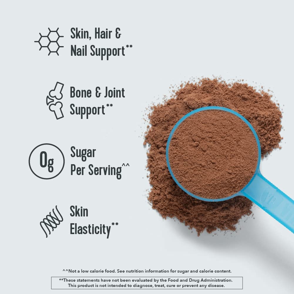 Vital Proteins Chocolate Collagen Peptides Powder - Grass Fed, Keto & Paleo Friendly Protein Supplement for Smoothies, Coffee & Baking