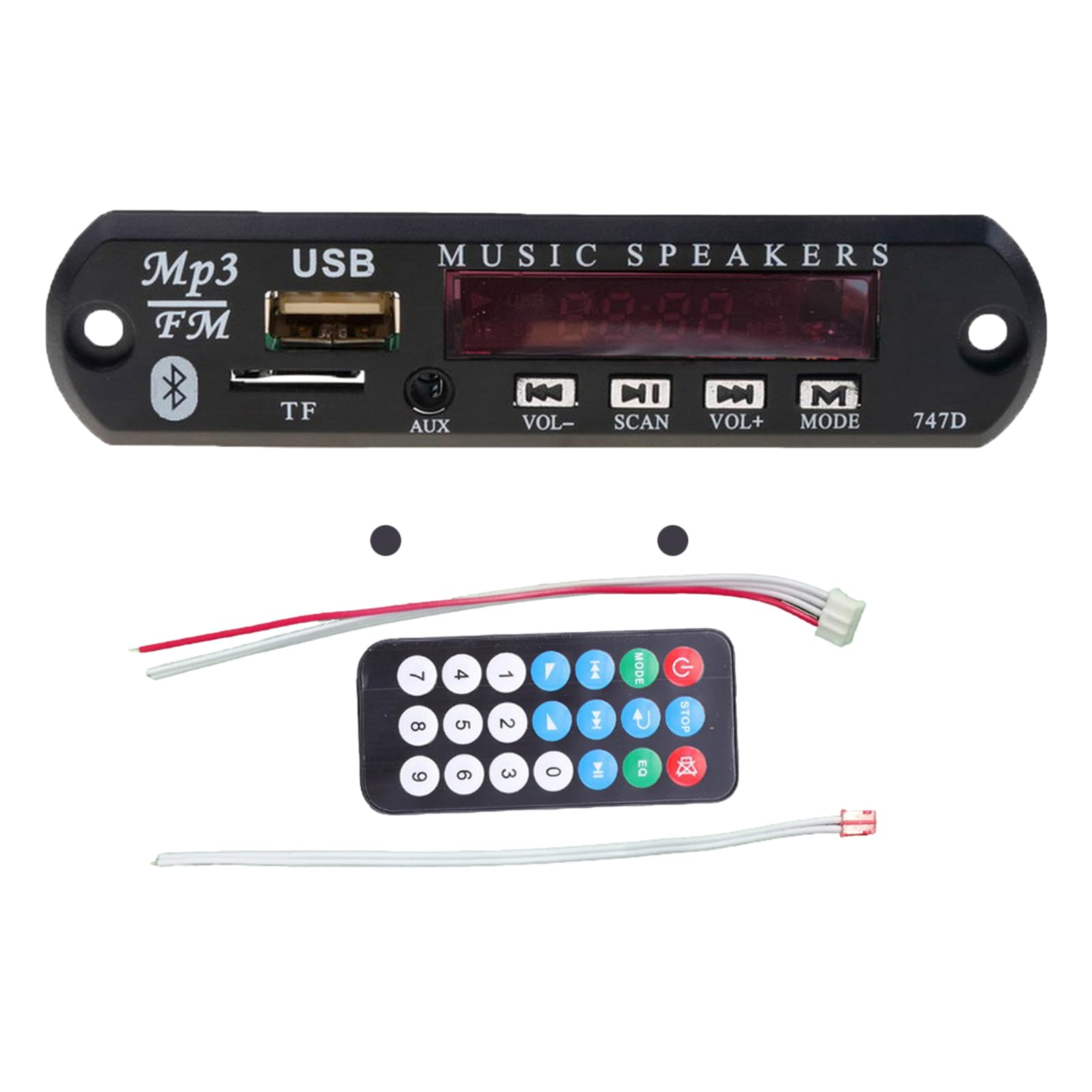 Lossless Wireless Audio Decoder Board - Bluetooth Car Music Player Module with Remote Control, Hi-Fi Amplifier & Audio Decoding for Home/Car/Office Use | Wontool