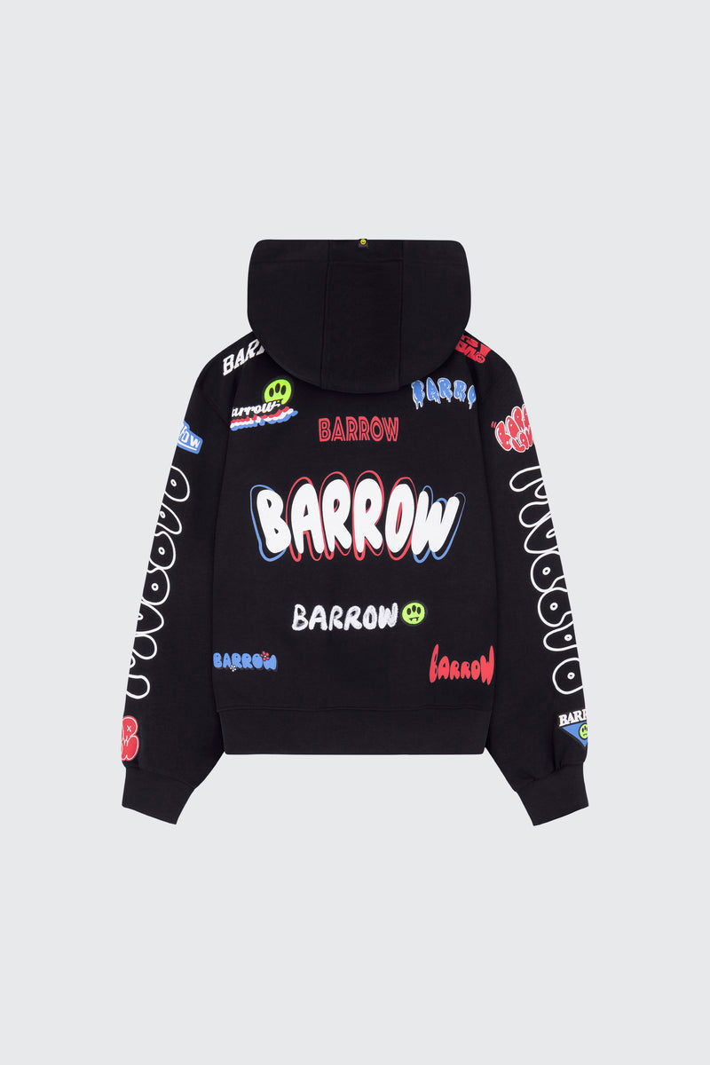 Barrow Fake Patch Hoodie for Men & Women - Trendy Streetwear Pullover with Unique Design - Perfect for Casual Outfits, Urban Fashion, and Everyday Wear