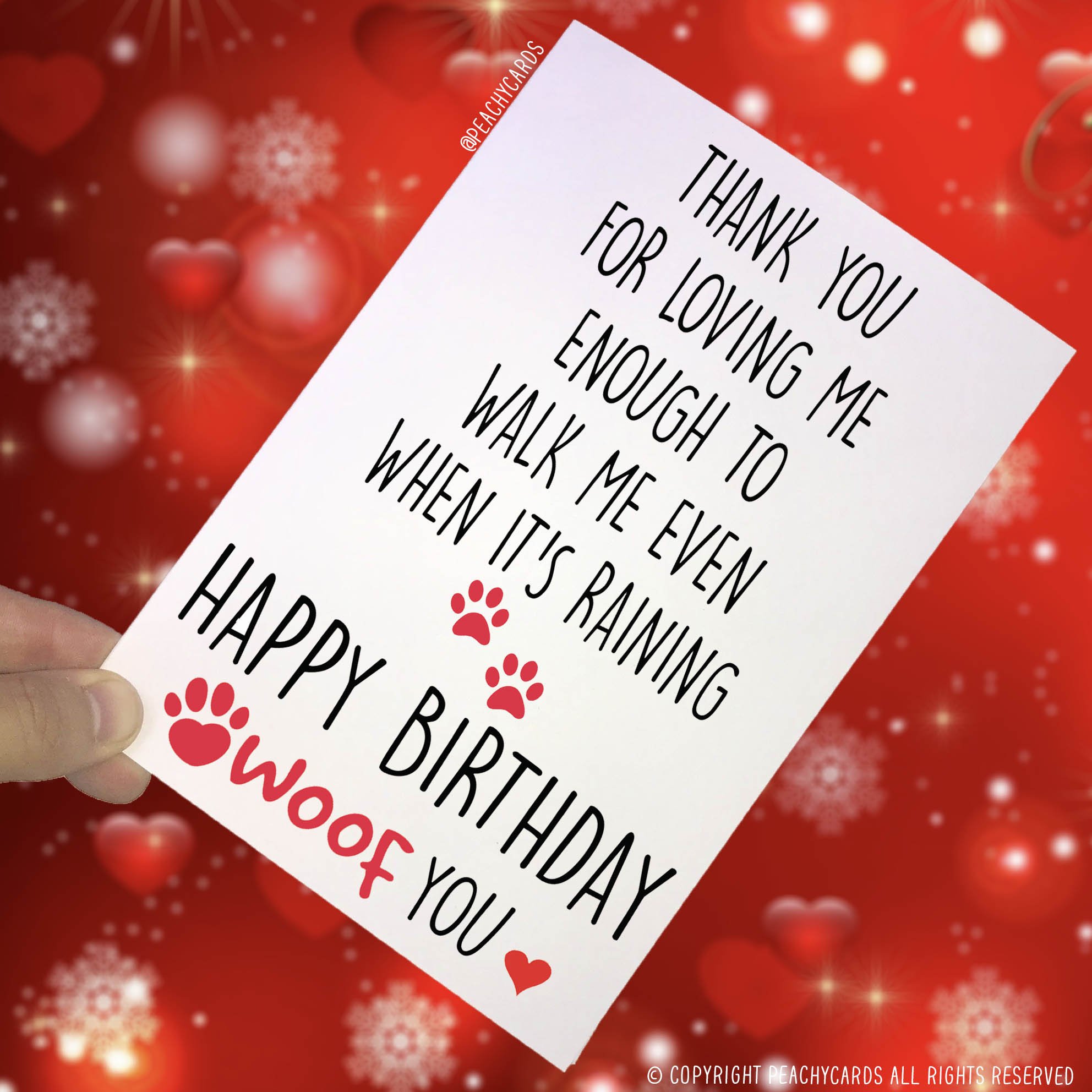 Funny Birthday Cards for Mom, Dad & Dog Lovers - Unique Woof You Greeting Cards from The Dog - Novelty Love & Humor for Special Occasions - Perfect for Birthdays, Dog Walkers & Pet Lovers