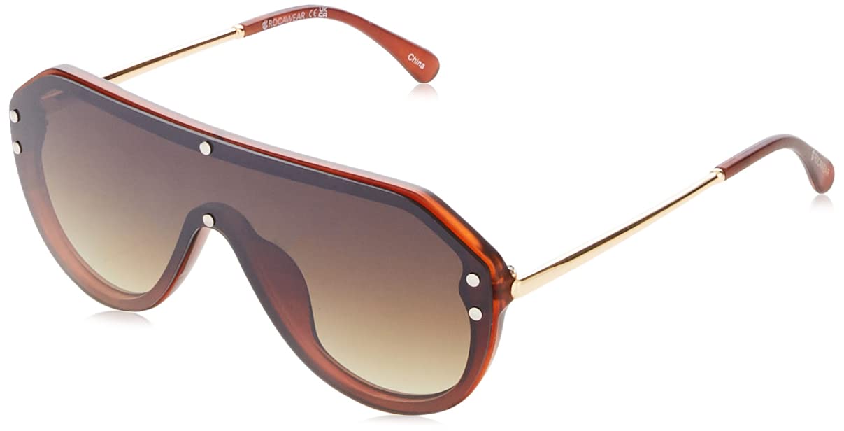 Rocawear Hip UV Protective Sunglasses for Men & Women - Polarized Aviator Style with Back Frame Shield - Perfect for Driving, Beach, and Outdoor Activities