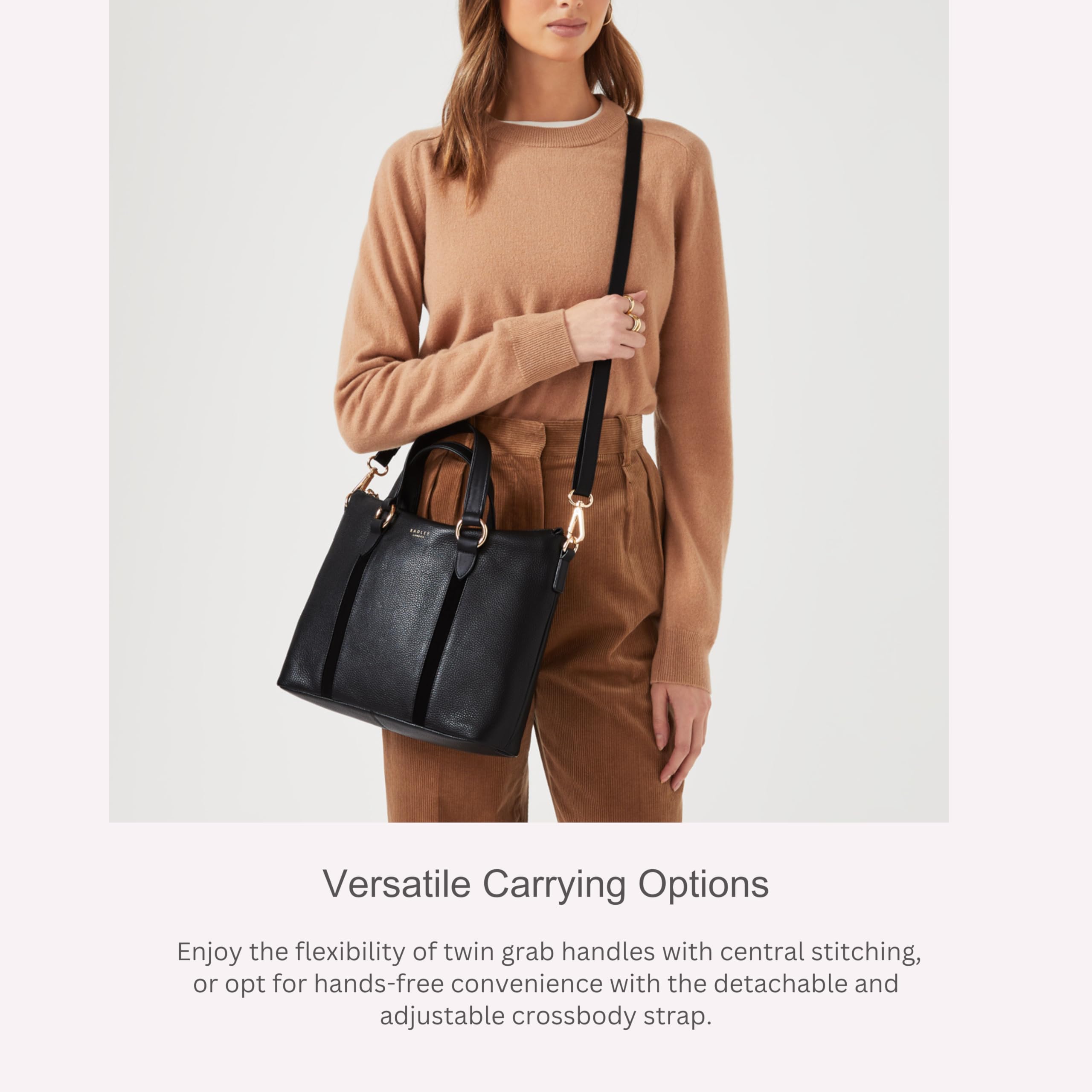 RADLEY London Westbourne Medium Zipper Satchel Crossbody Bag for Women - Genuine Leather Handbag, Perfect Everyday Purse for Work, Travel & Shopping