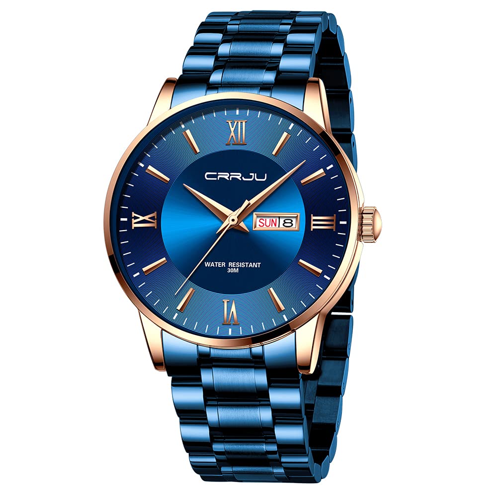 Luxury Men's Stainless Steel Watch - Business Chronograph for Office & Formal Events