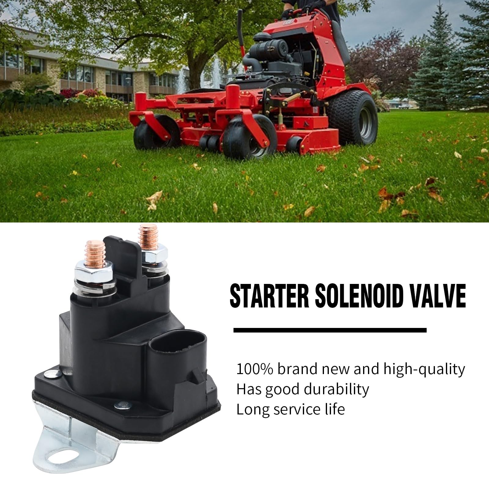 Ariens Gravely Zoom Ikon ZTX ZT XL Zero Turn Mower Starter Solenoid Relay Replacement (04781700) - Compatible with Lawn Mowers, Tractors & Outdoor Power Equipment