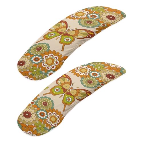 Orange - Butterfly Boho Flower