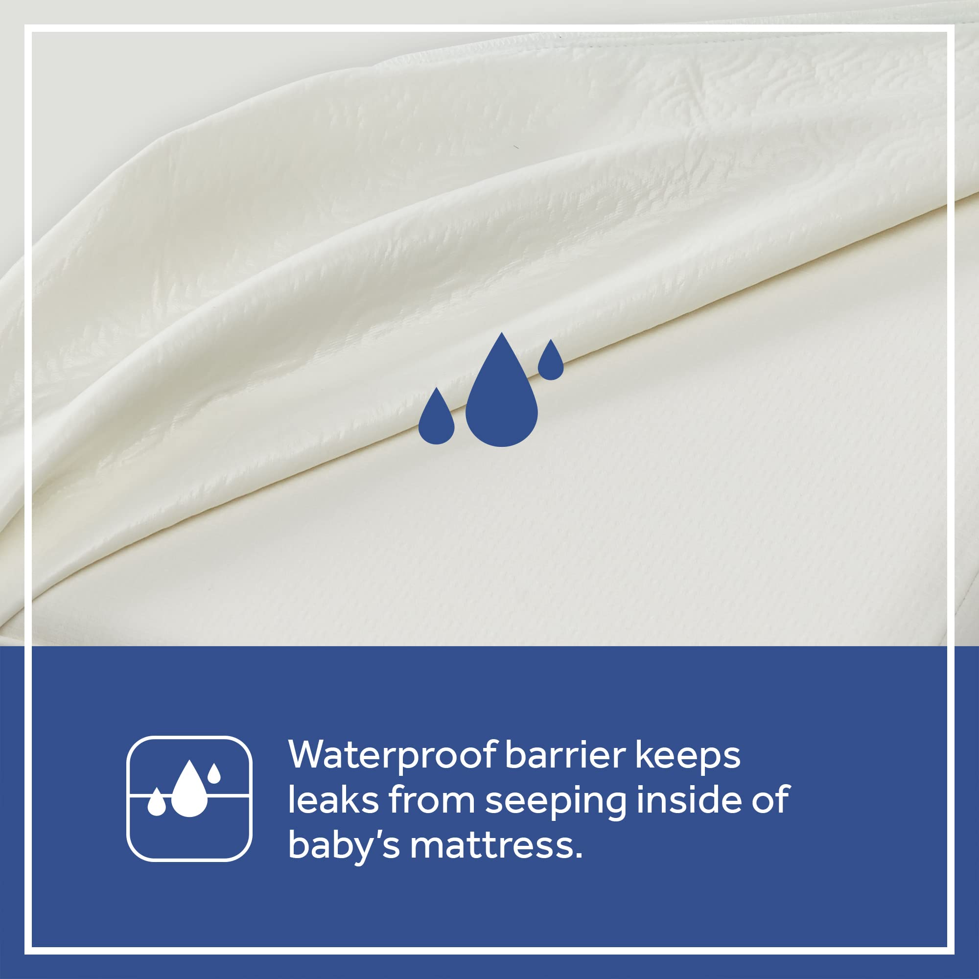Sealy Cozy Brilliance Breathable Bamboo Rayon Hypoallergenic Baby Crib Mattress & Toddler Bed Mattress - 2-Stage Firm Support, Non-Toxic, Washable Zip Cover, Waterproof, Made in USA (52