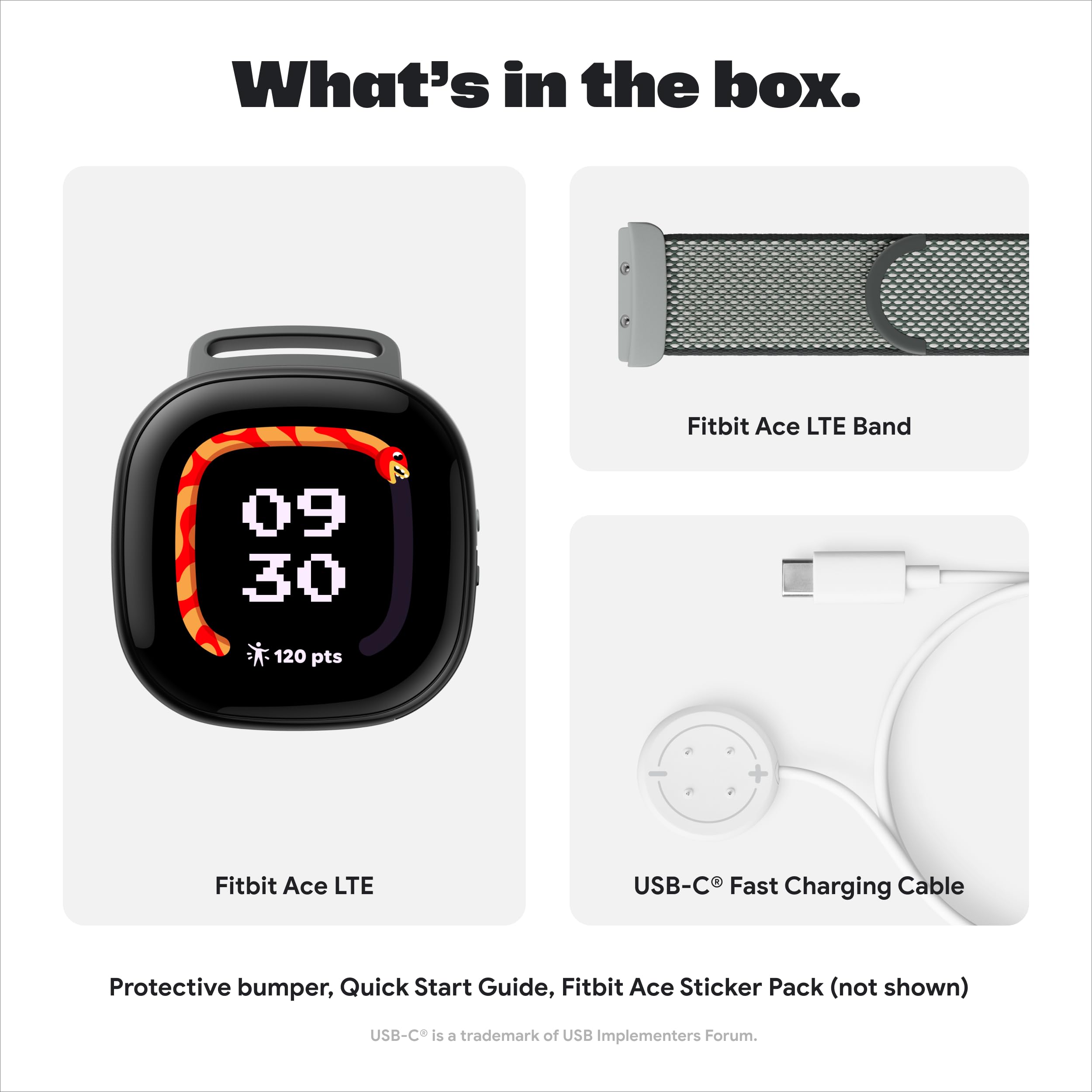 Fitbit Google Ace LTE Kids Smartwatch with Calling, Messaging, GPS Tracking & Activity Games - Mild (Strange Arcade) | Perfect for Active Kids & Parental Monitoring | School, Playdates & Outdoor Adventures