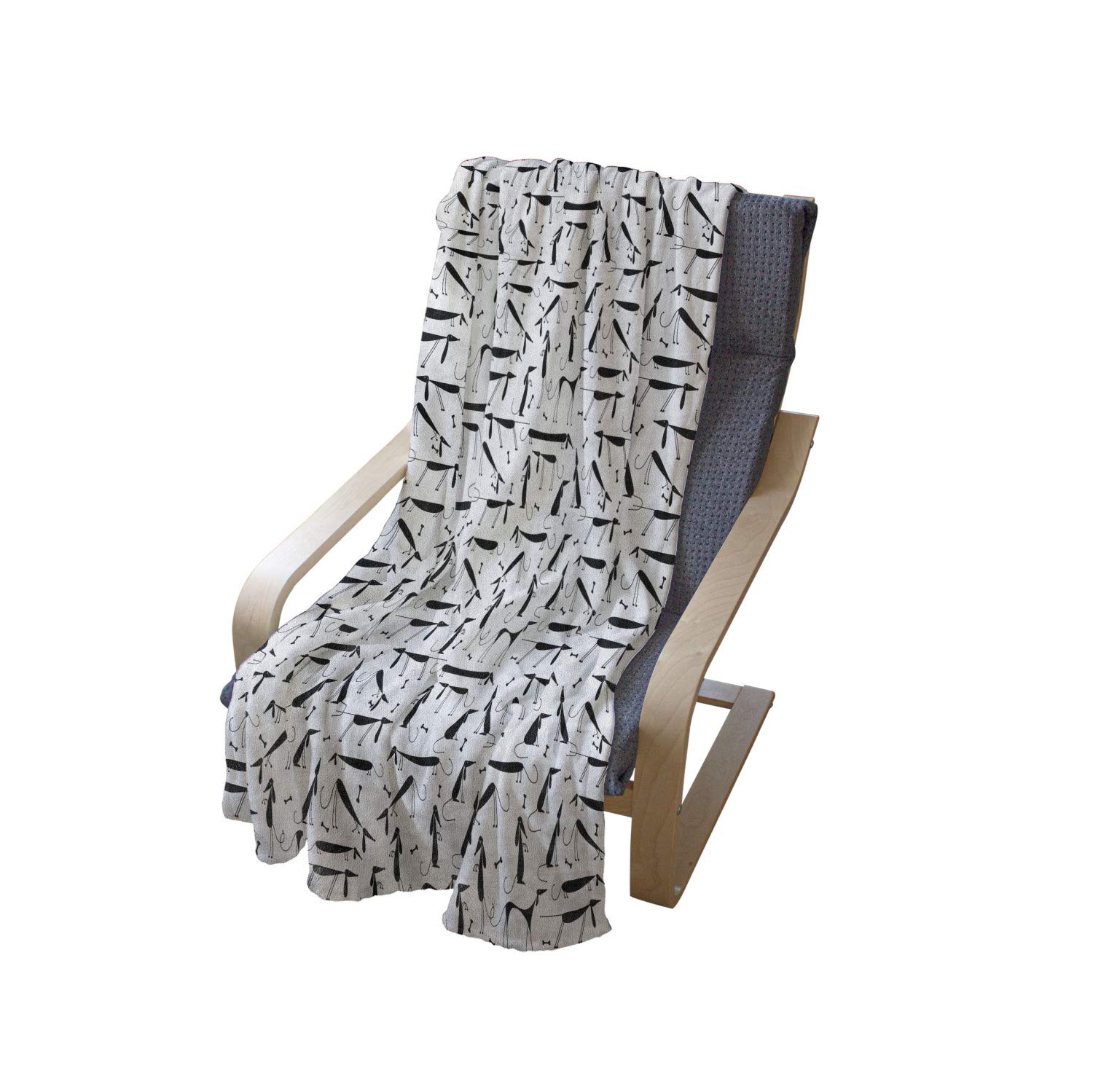 Ambesonne Dachshund Dog Throw Blanket - 70