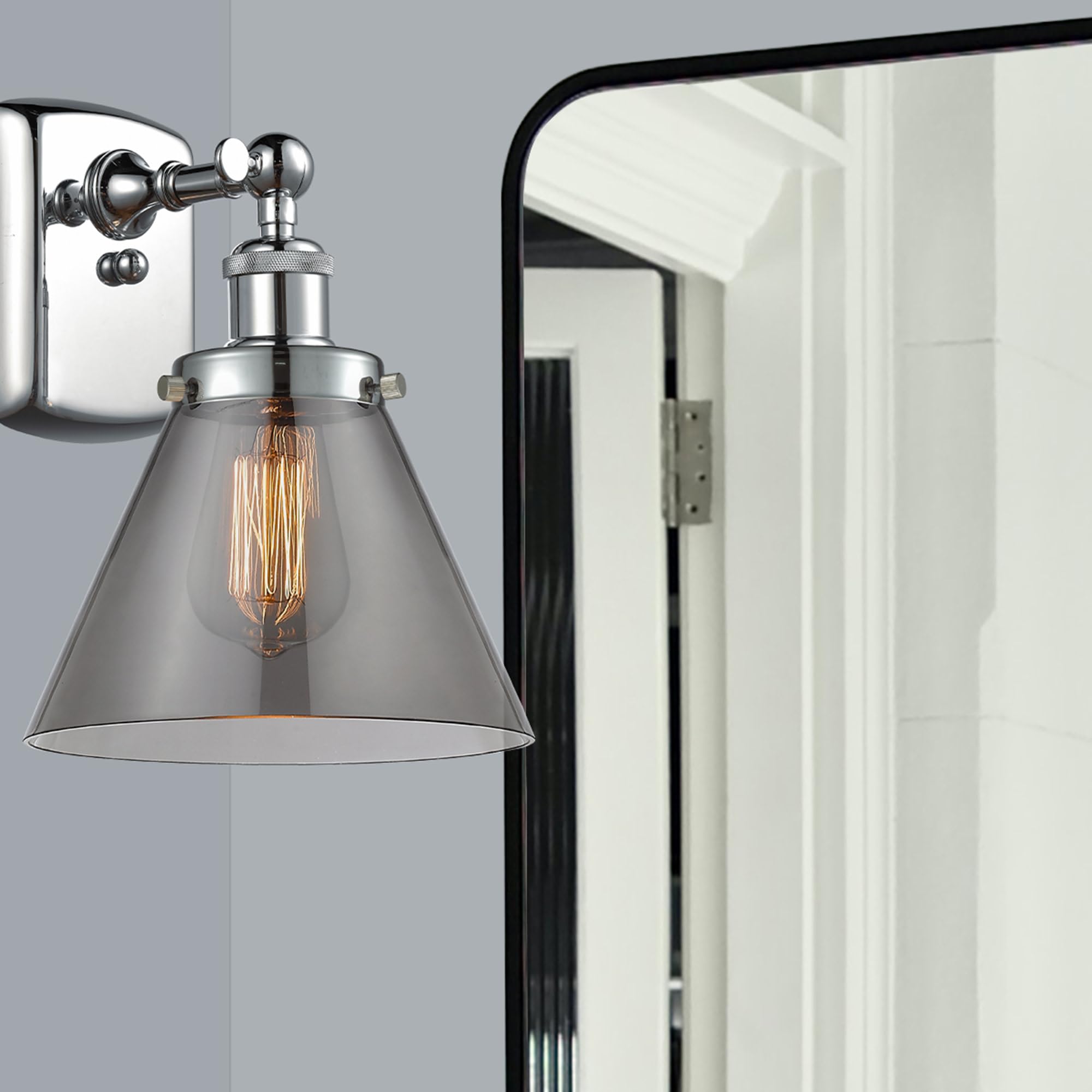 Ballston Collection Bronze/Dark Transitional One Light Wall Sconce 916-1W-OB-G44 - Perfect for Hallway, Bedroom & Entryway Lighting