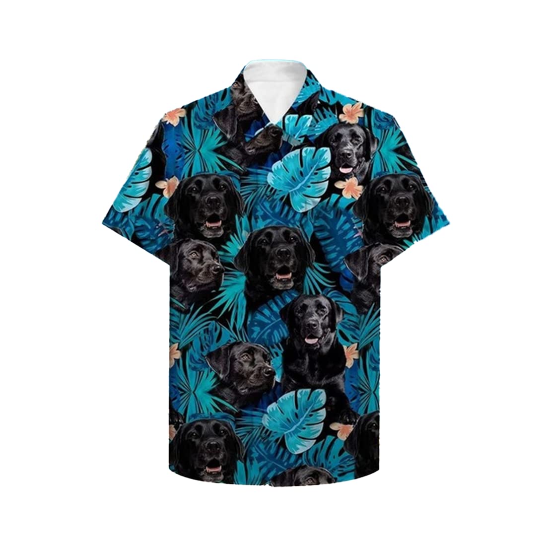 Labrador Hawaiian Shirts for Men & Women - Dog Print Button Down Short Sleeve Shirt Set 116 | Casual Summer Beach Wear, Tropical Vacation Outfit, Pet Lover Gift