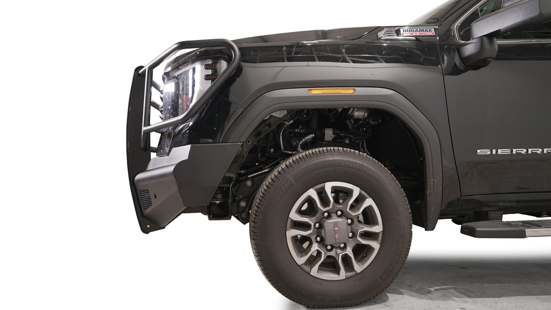 2024 GMC 2500/3500 Heavy Duty Black Steel Elite Front Bumper - Off-Road Protection & Stylish Upgrade for Trucks
