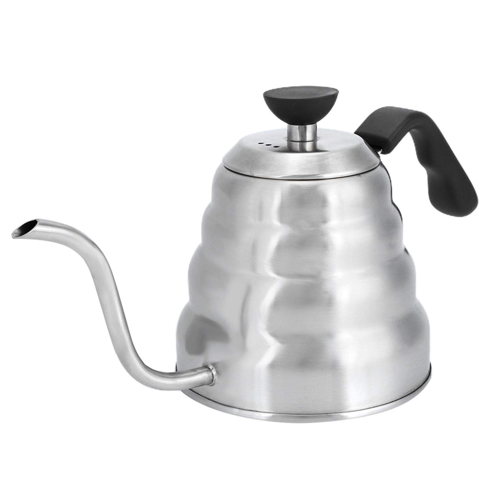 Premium Stainless Steel Gooseneck Pour Over Coffee Kettle - 1200ml Precision Drip Coffee Maker for Chemex, V60 & French Press - Ergonomic Handle & Temperature Control Spout for Perfect Home Brewing