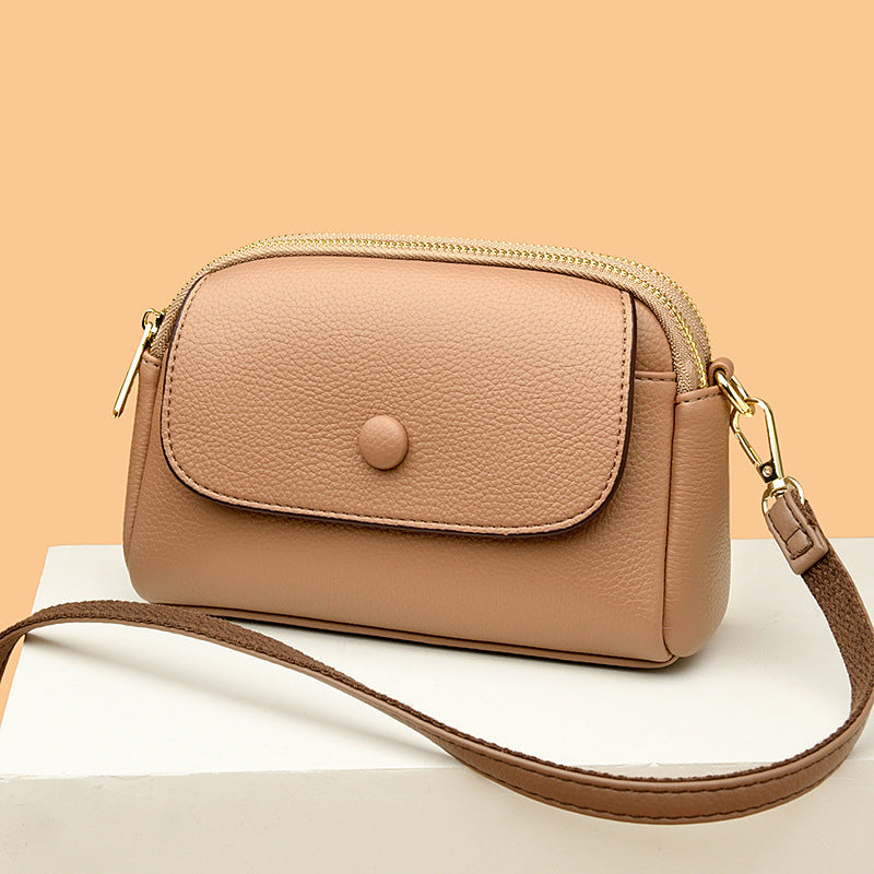 Vegan Leather Crossbody Bag for Women - Lightweight, Soft & Stylish Shoulder Purse - Perfect for Work, Travel & Everyday Use
