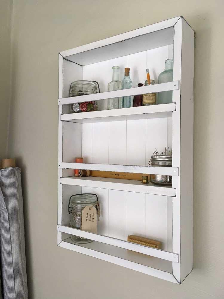 Solid Wood Spice Rack Cabinet No. 102 - Black/Mustard Yellow Kitchen Organizer for Herbs & Spices | Perfect for Pantry, Countertop, and Cabinet Storage