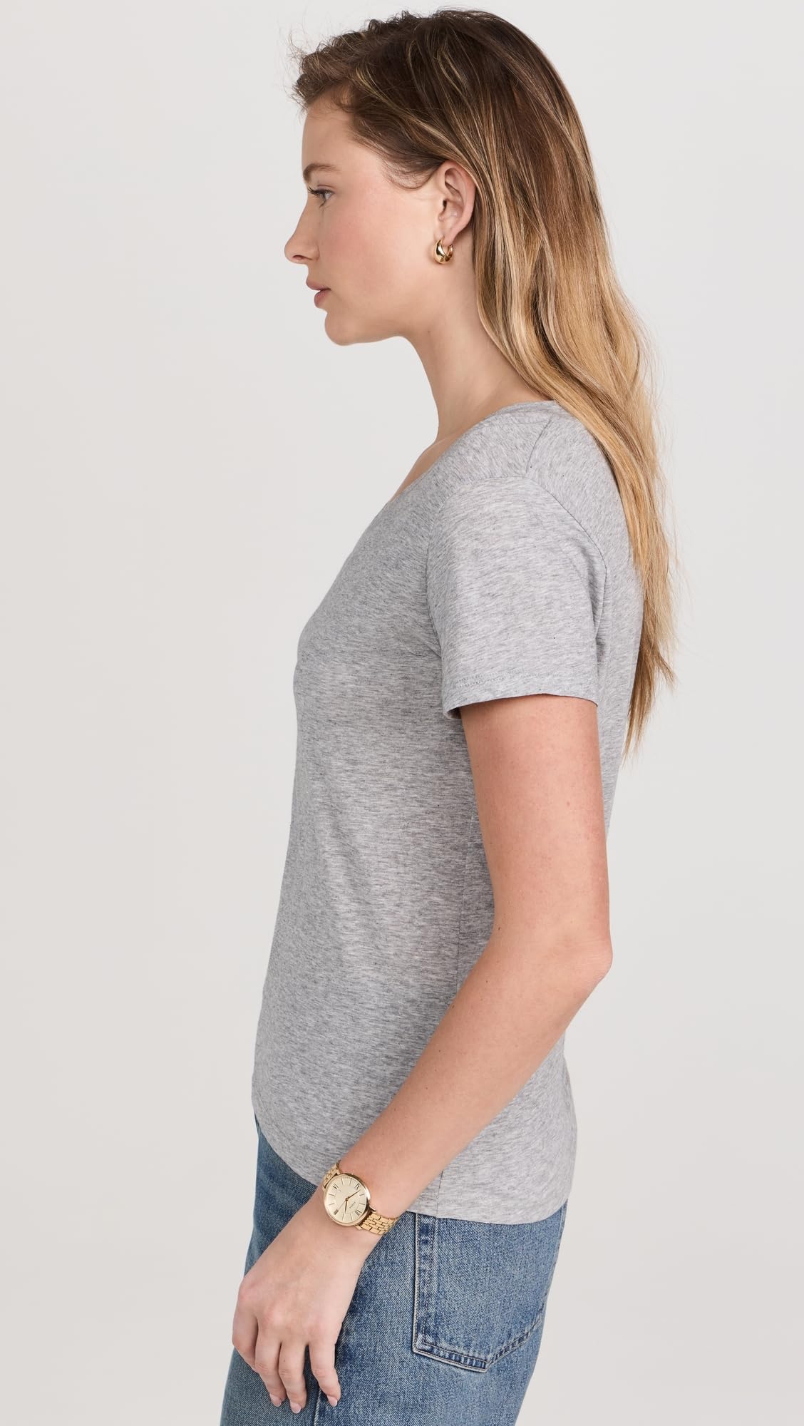 Vince Women's Essential V-Neck T-Shirt - Soft Cotton Casual Top for Everyday Wear | Perfect for Work, Weekend & Layering