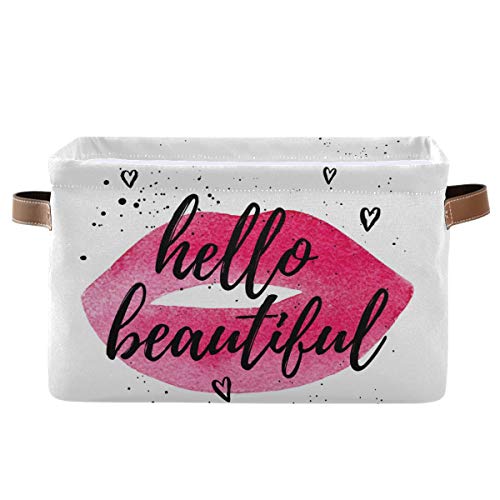 Rectangular Storage Bin with Handles - Multifunctional Organizer for Toys, Laundry, Pets | Perfect for Kids' Room, Closet & Home Organization
