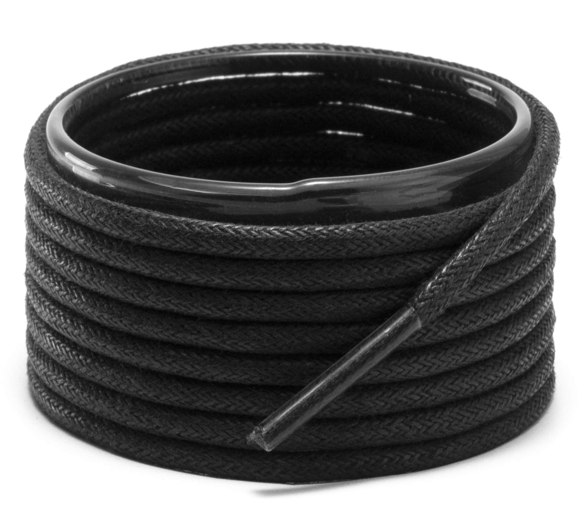 Shoemate Waxed Round Boot Laces for Dress Shoes & Oxfords - Premium Durable Shoe Strings for Formal & Casual Wear - Perfect for Business, Office & Everyday Use