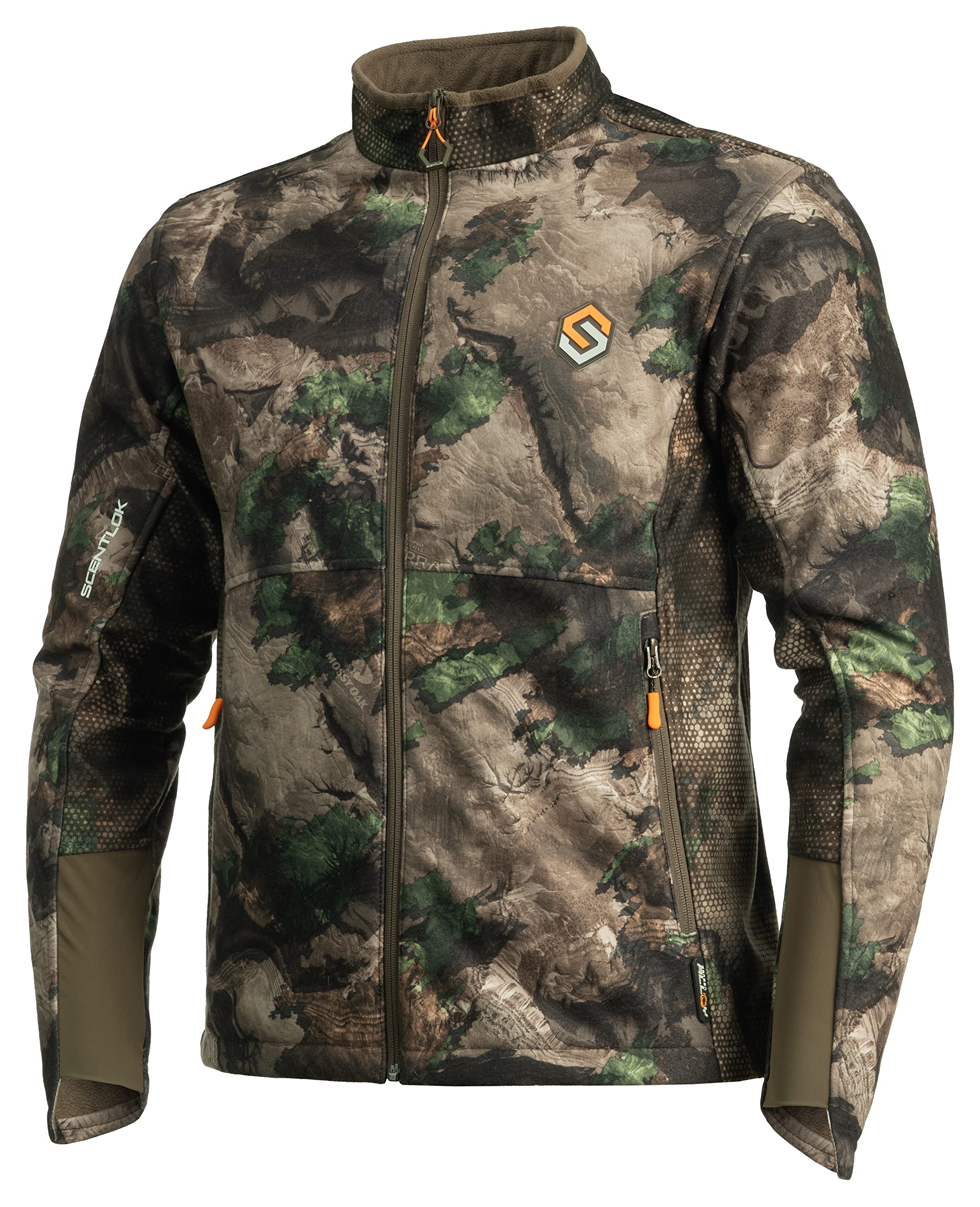 ScentLok Forefront Midweight Water Repellent Camo Hunting Jacket for Men - Windproof & Odor Control Hunting Gear for Deer, Turkey & Outdoor Adventures