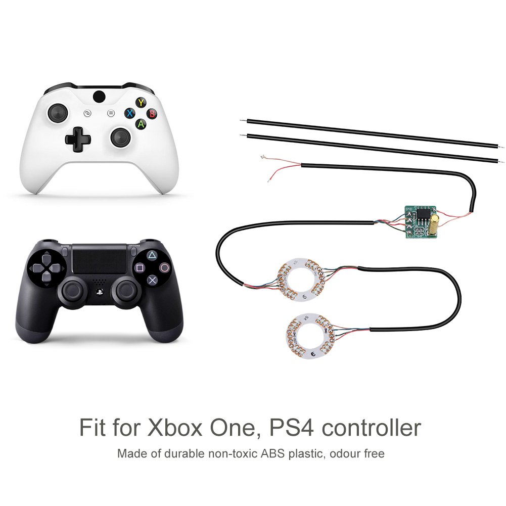 7 Color LED Joystick Light Mod - Analog Thumb Sticks for Xbox One Controller | Gaming Accessories for Enhanced Night Play & Customization