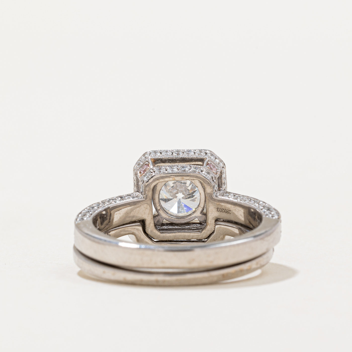 Simon G Diamond Wedding Ring Set | 0.83ct IF G Color & 0.44ctw Side Stones | Size 5.25 | Elegant Bridal Jewelry for Engagement & Anniversary Gifts