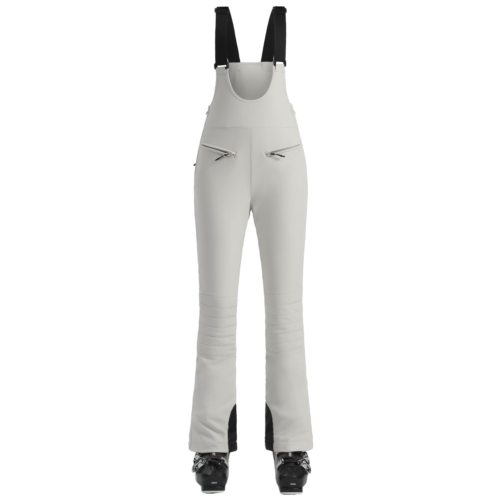 GSOU SNOW Women's Ski Bib Overalls - Insulated Waterproof Snow Pants for Skiing & Snowboarding - Windproof Thermal Winter Snowboard Gear for Cold Weather Adventures