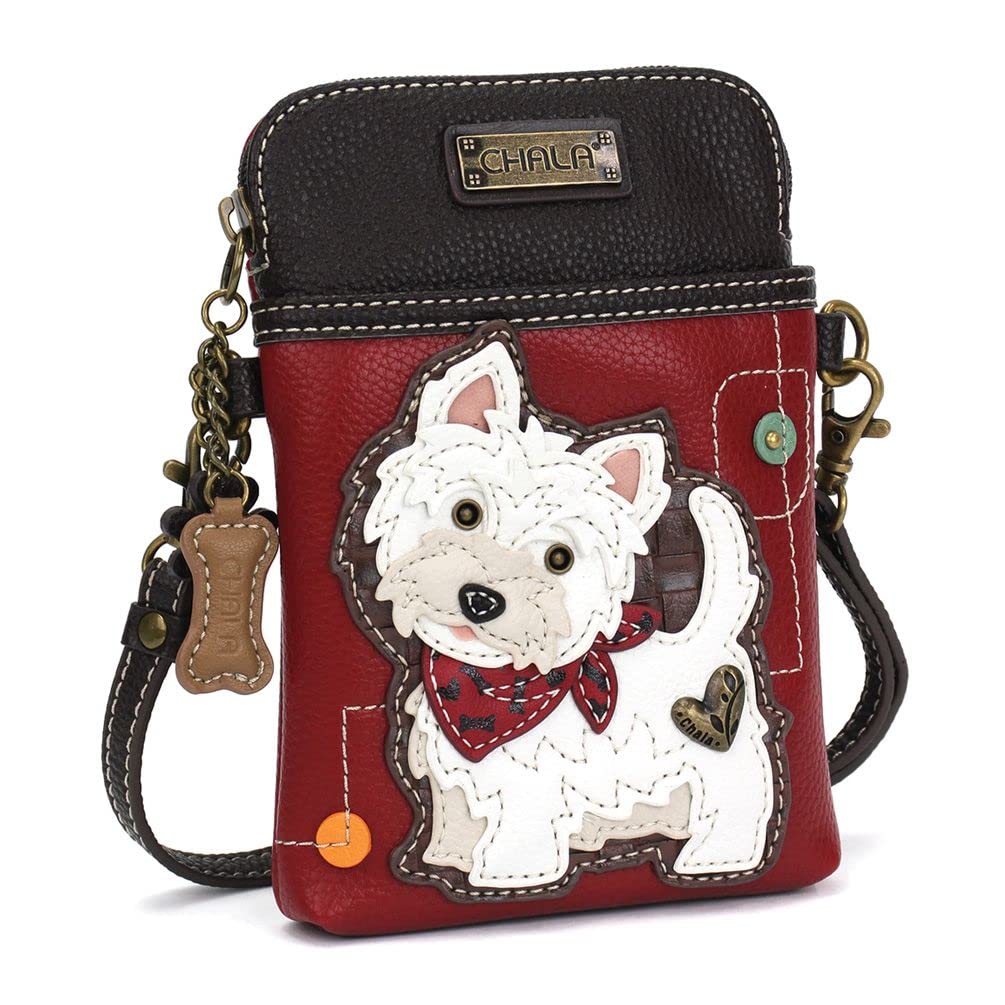 Chala Handbags Westie Crossbody Bag for Women - Stylish Phone Purse with Adjustable Strap, Perfect for Travel, Shopping & Everyday Use