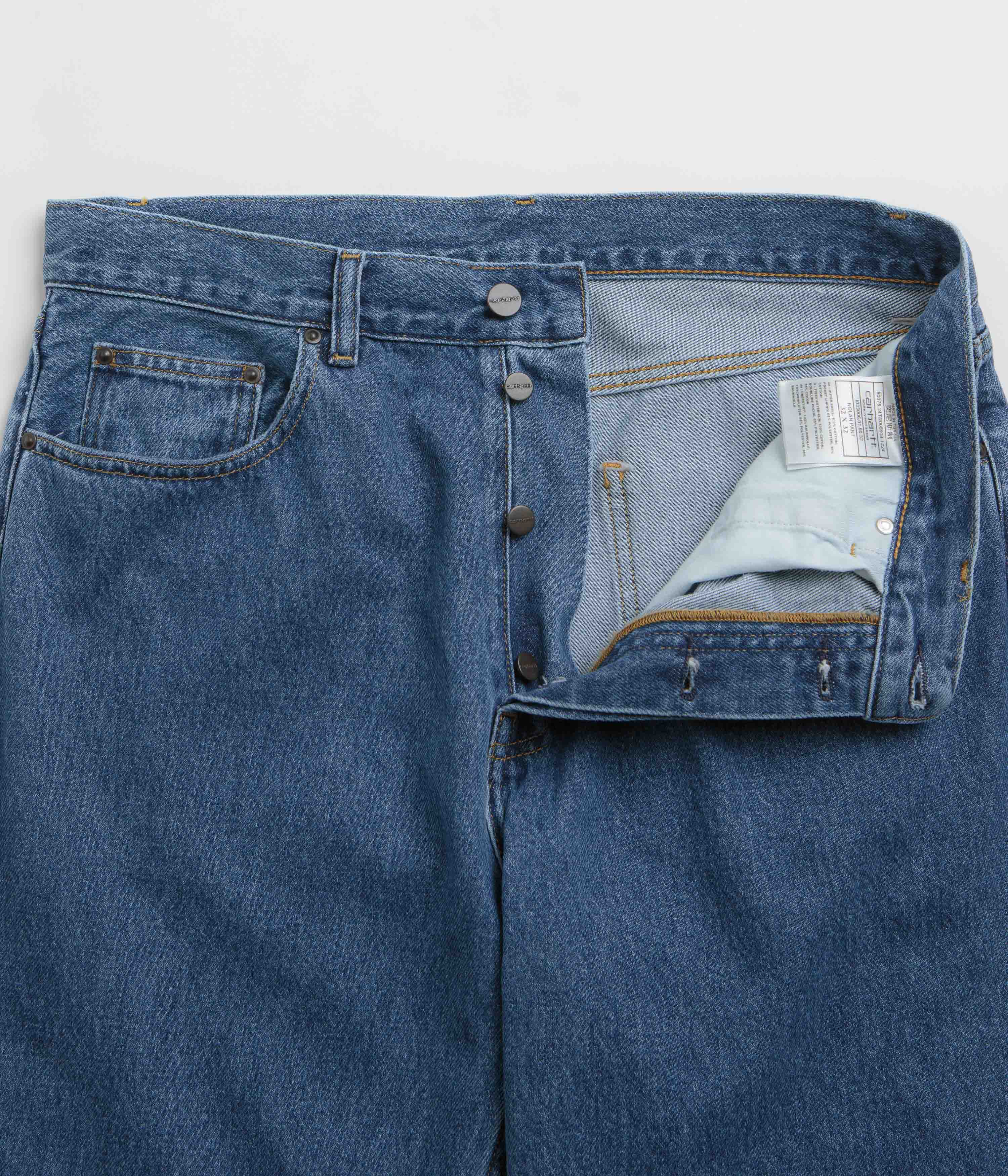 Carhartt Nolan Pants for Men - Heavy Duty Work Pants in Blue Stone Wash | Durable Workwear for Construction, Landscaping & Outdoor Jobs
