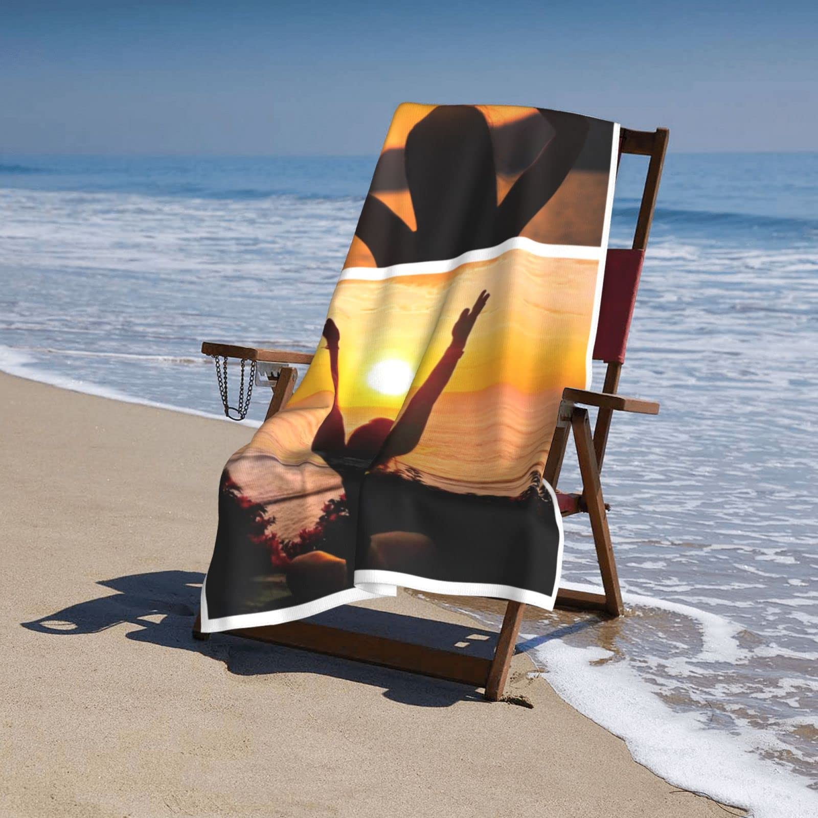 Personalized Custom Photo Beach Towels for Adults - Oversized 32