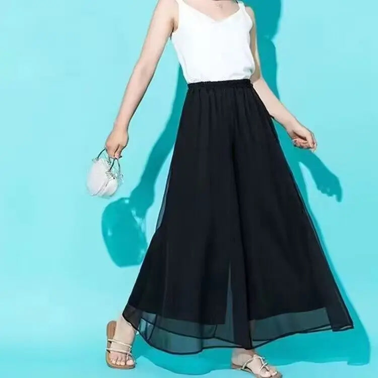 Stylish Black Women's Wide Leg Pants with Adjustable Waist Strap - 10 Trendy Designs | Korean Harajuku Fashion 2023 | Perfect for Casual Wear, Office Outfits & Street Style