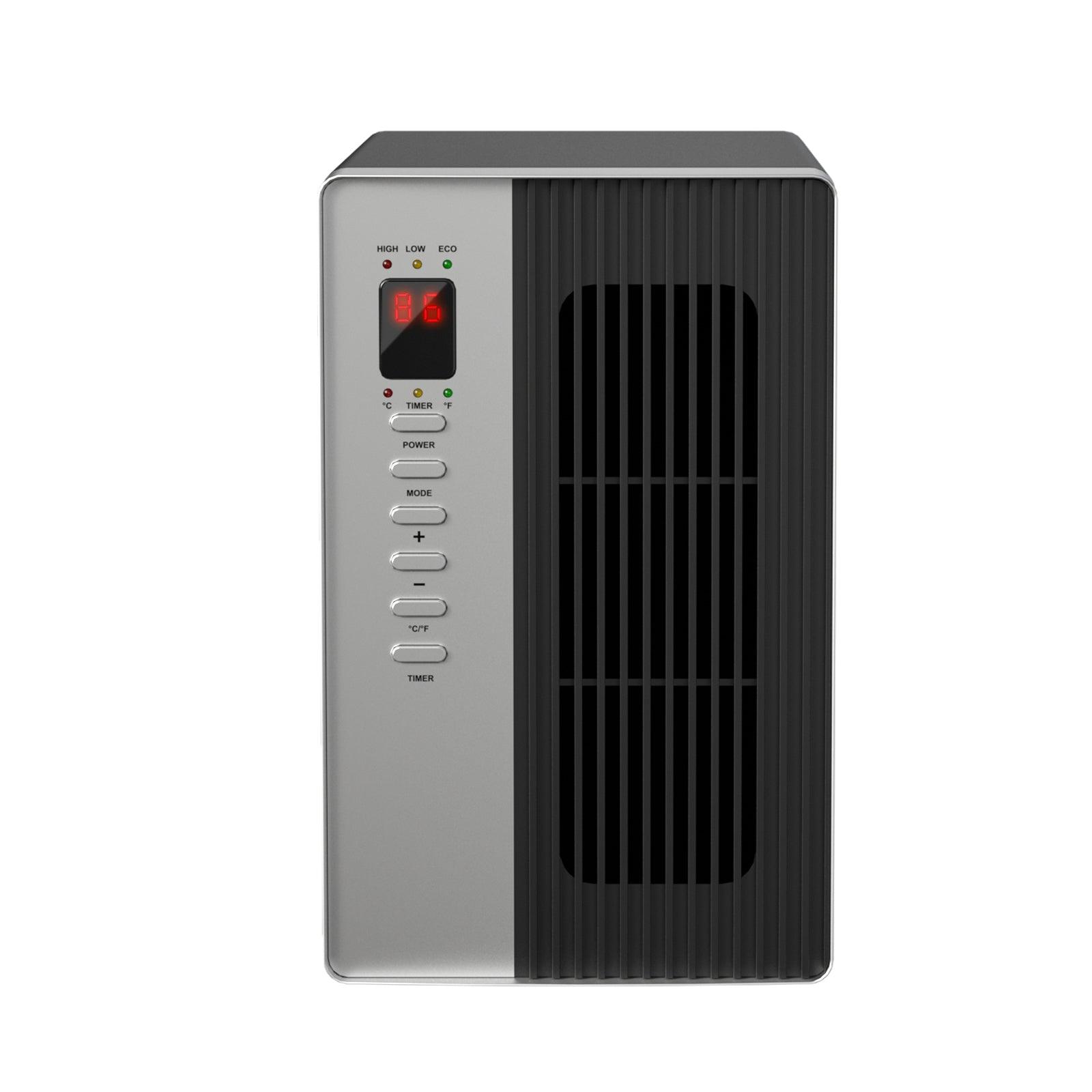 1500W Electric Infrared Quartz Space Heater with Thermostat, LED Display & Remote Control - Perfect for Home, Office & Indoor Heating