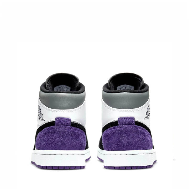 Nike Air Jordan 1 Mid SE Varsity Purple Union Sneakers - Men's US 8.5 / Women's US 10 / EU 42 - Basketball Shoes for Streetwear & Casual Style