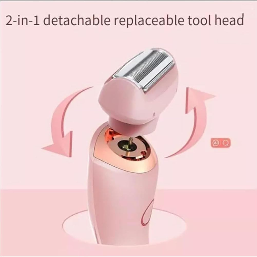 Silkbabe On The Go Lady Shaver - Waterproof Electric Razor for Women & Men, 2-in-1 Wet/Dry Electric Shaver, Portable Travel Shaver for Smooth Skin - Perfect for Travel, Gym & Quick Touch-Ups